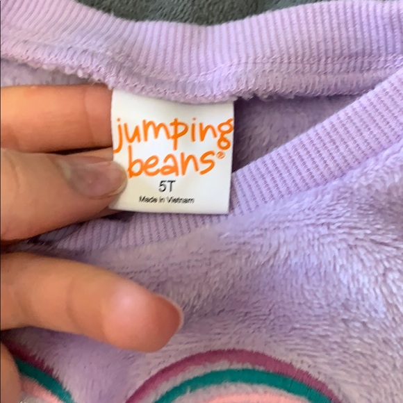 Girls lavender plush hoodie - Picture 2 of 2